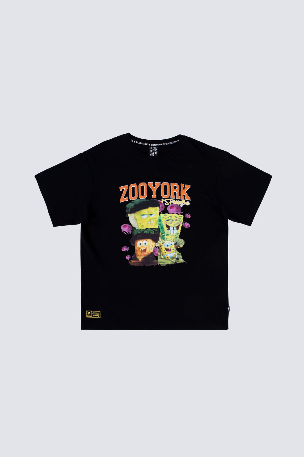 Polera Manga Corta Bob Esponja Artmasters Negro