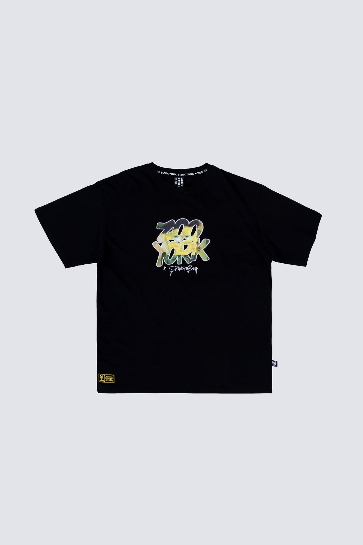 Polera Manga Corta Bob Esponja Finearts Negro