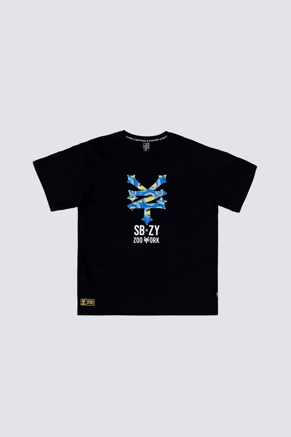 Polera Manga Corta Bob Esponja Crackeredition Negro