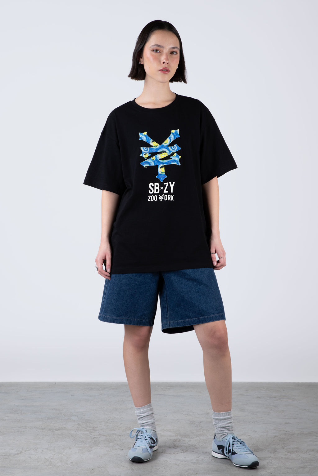 Polera Manga Corta Bob Esponja Crackeredition Negro