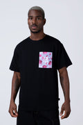 Polera Manga Corta Bob Esponja Remix Negro