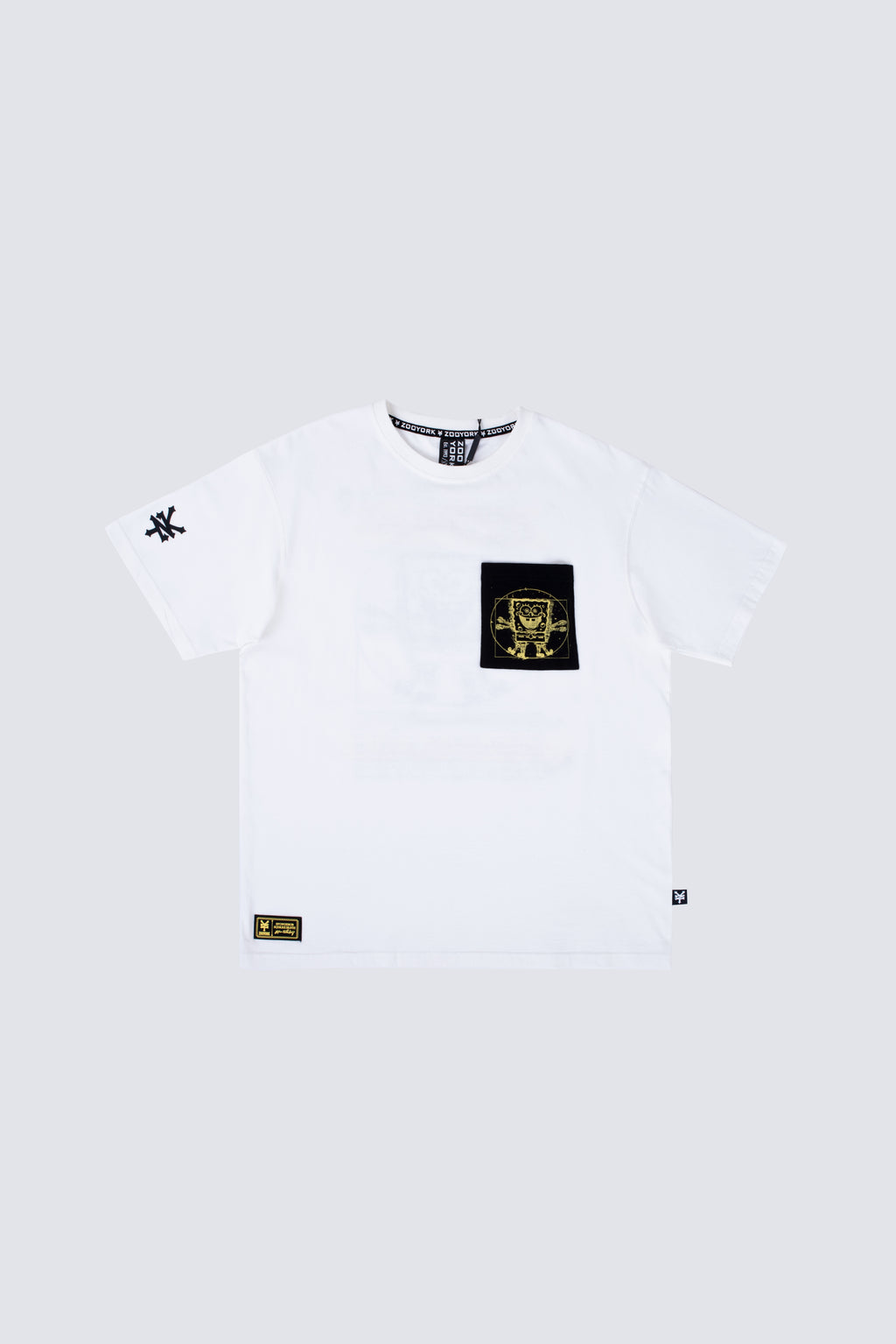 Polera Manga Corta Bob Esponja Squareform Beige