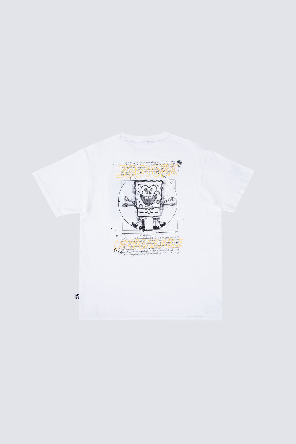 Polera Manga Corta Bob Esponja Squareform Beige