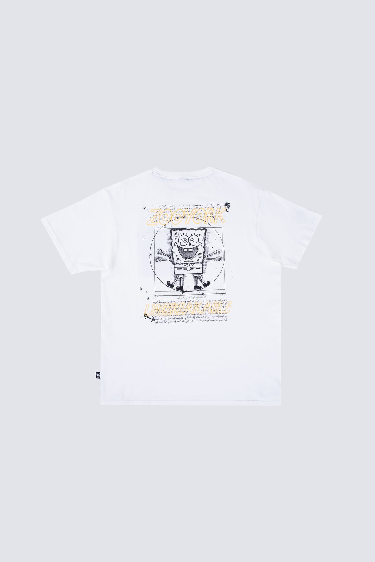 Polera Manga Corta Bob Esponja Squareform Beige