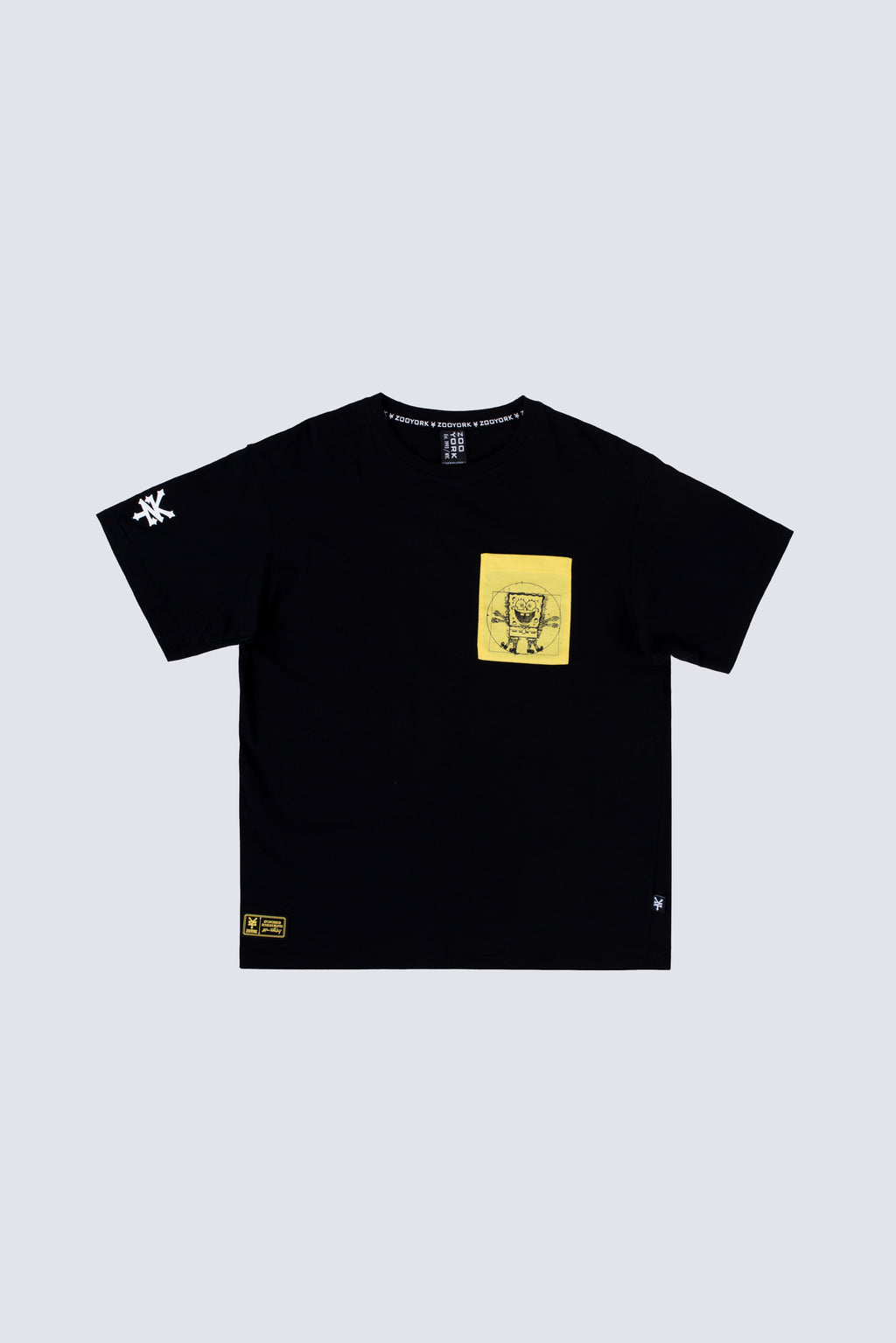 Polera Manga Corta Bob Esponja Squareform Negro