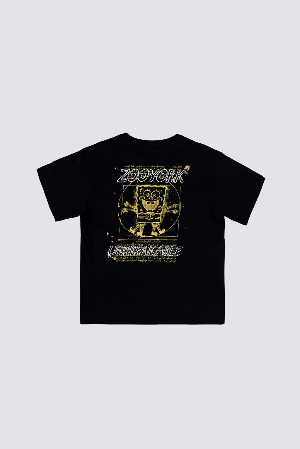 Polera Manga Corta Bob Esponja Squareform Negro