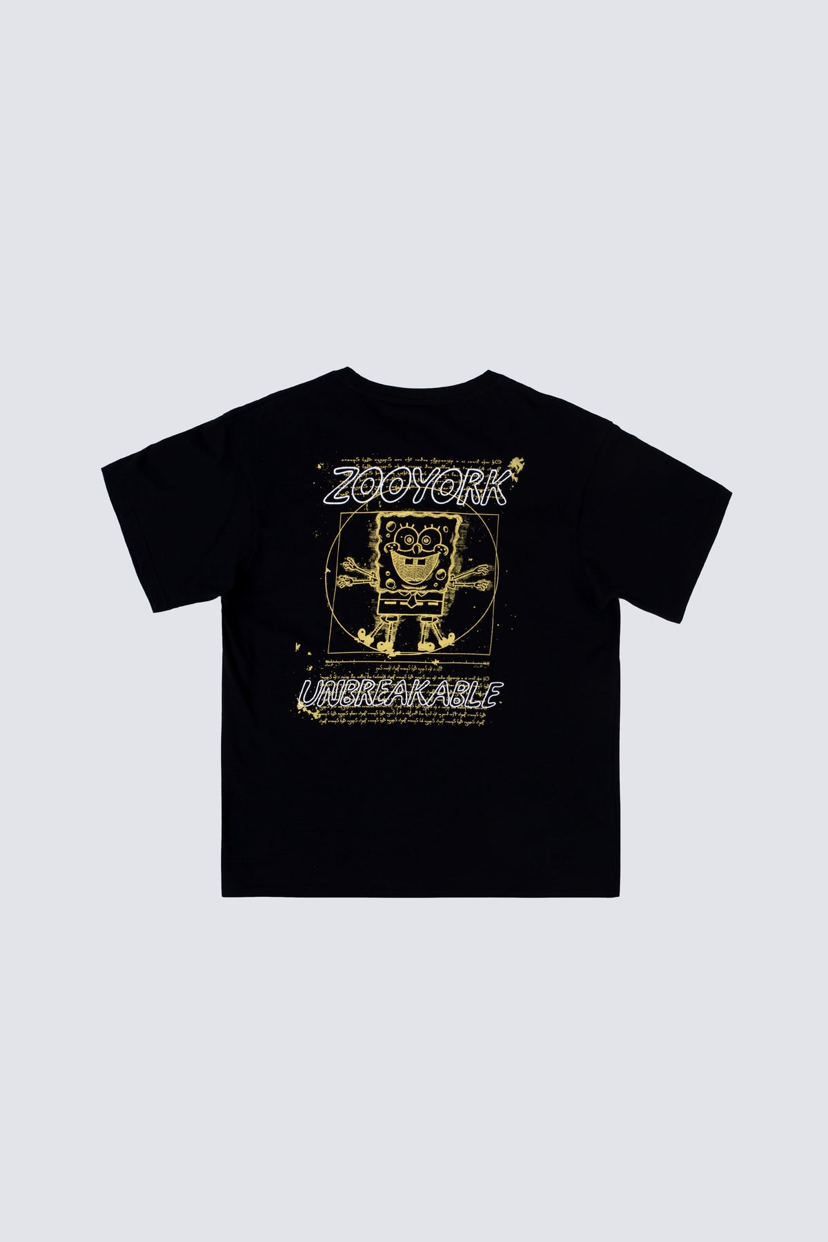 Polera Manga Corta Bob Esponja Squareform Negro