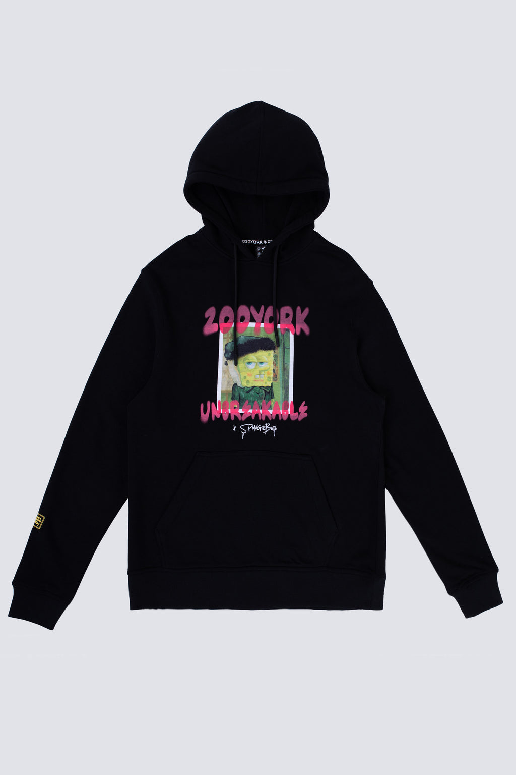 Poleron Con Gorro Bob Esponja Artlegend Negro