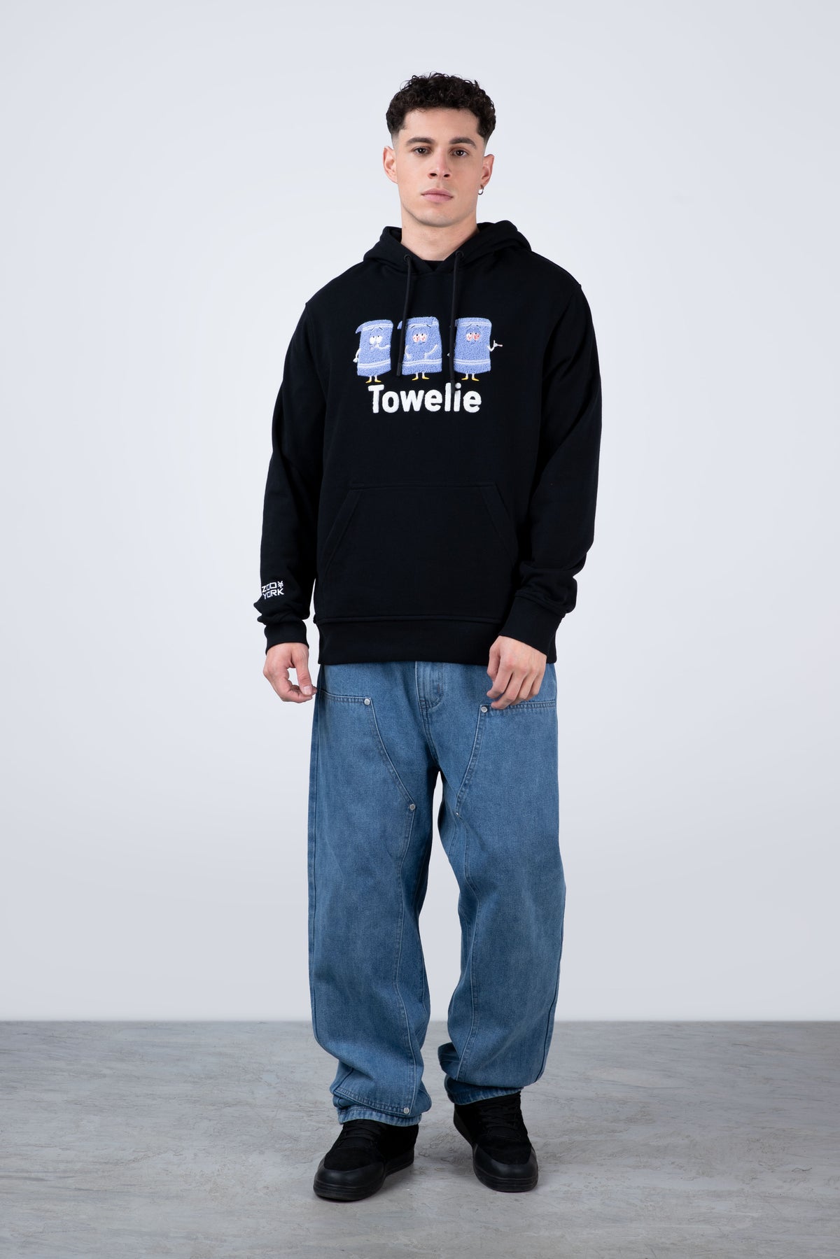 Poleron Hood Toallin South Park Triplets Negro