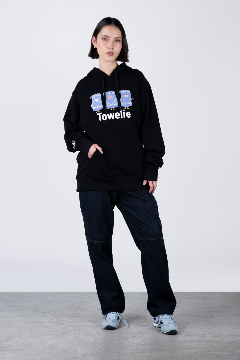 Poleron Hood Toallin South Park Triplets Negro