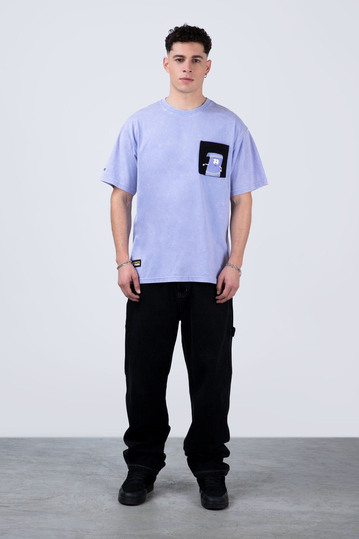 Polera Manga Corta Toallin South Park Myname Morado