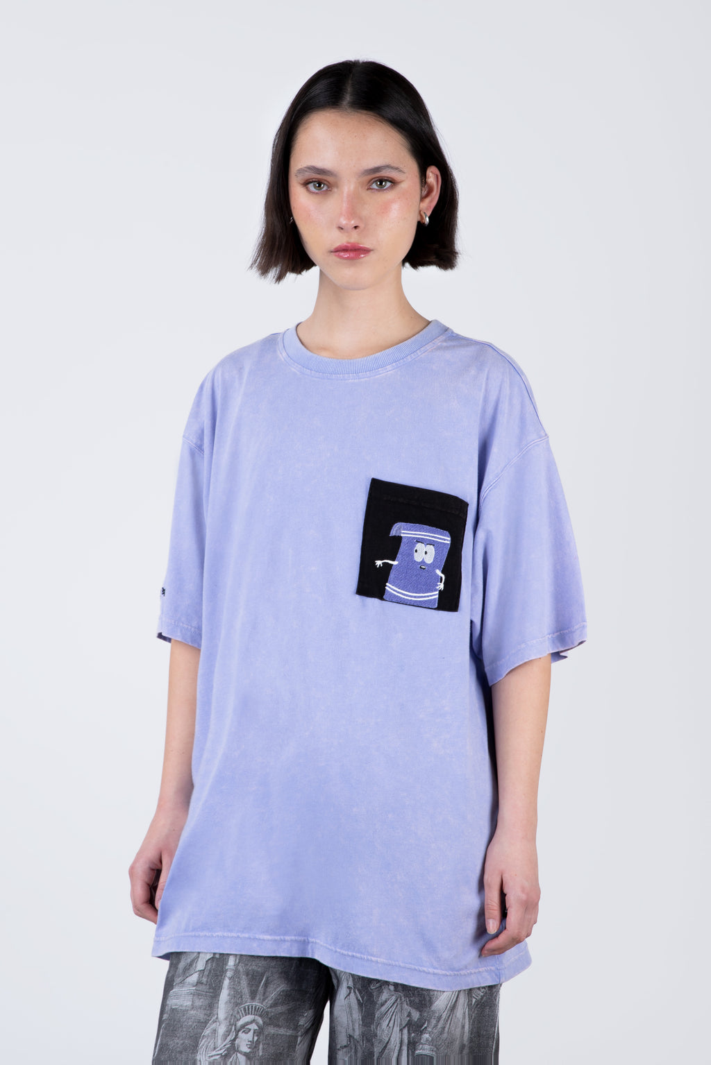 Polera Manga Corta Toallin South Park Myname Morado