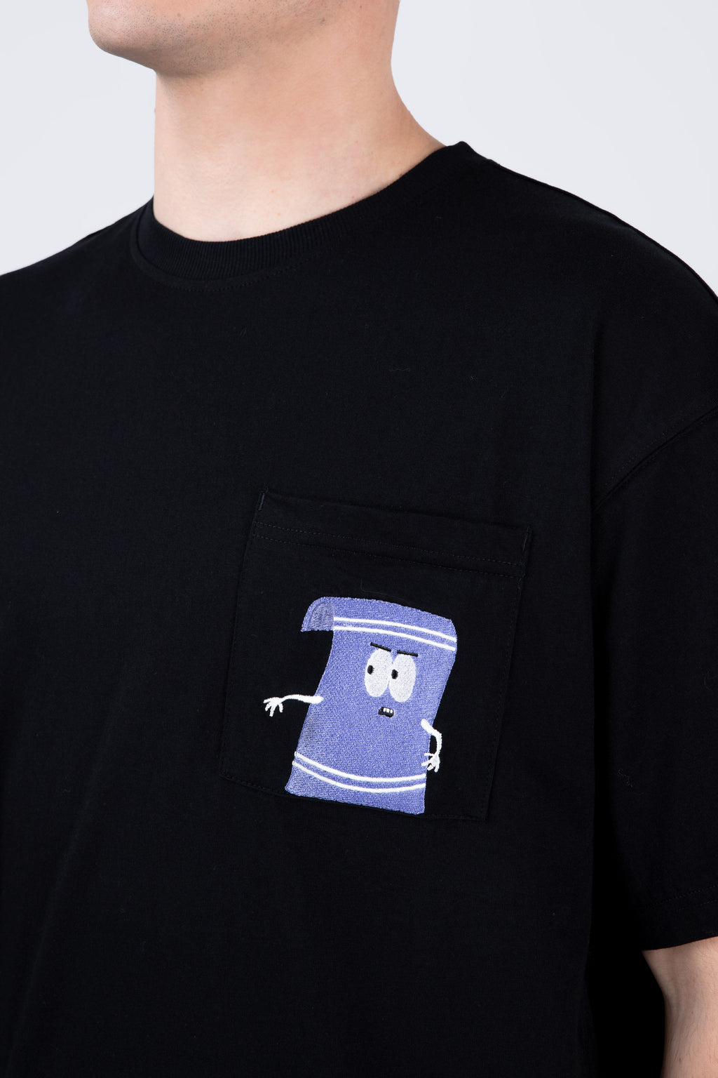 Polera Manga Corta Toallin South Park Myname Negro