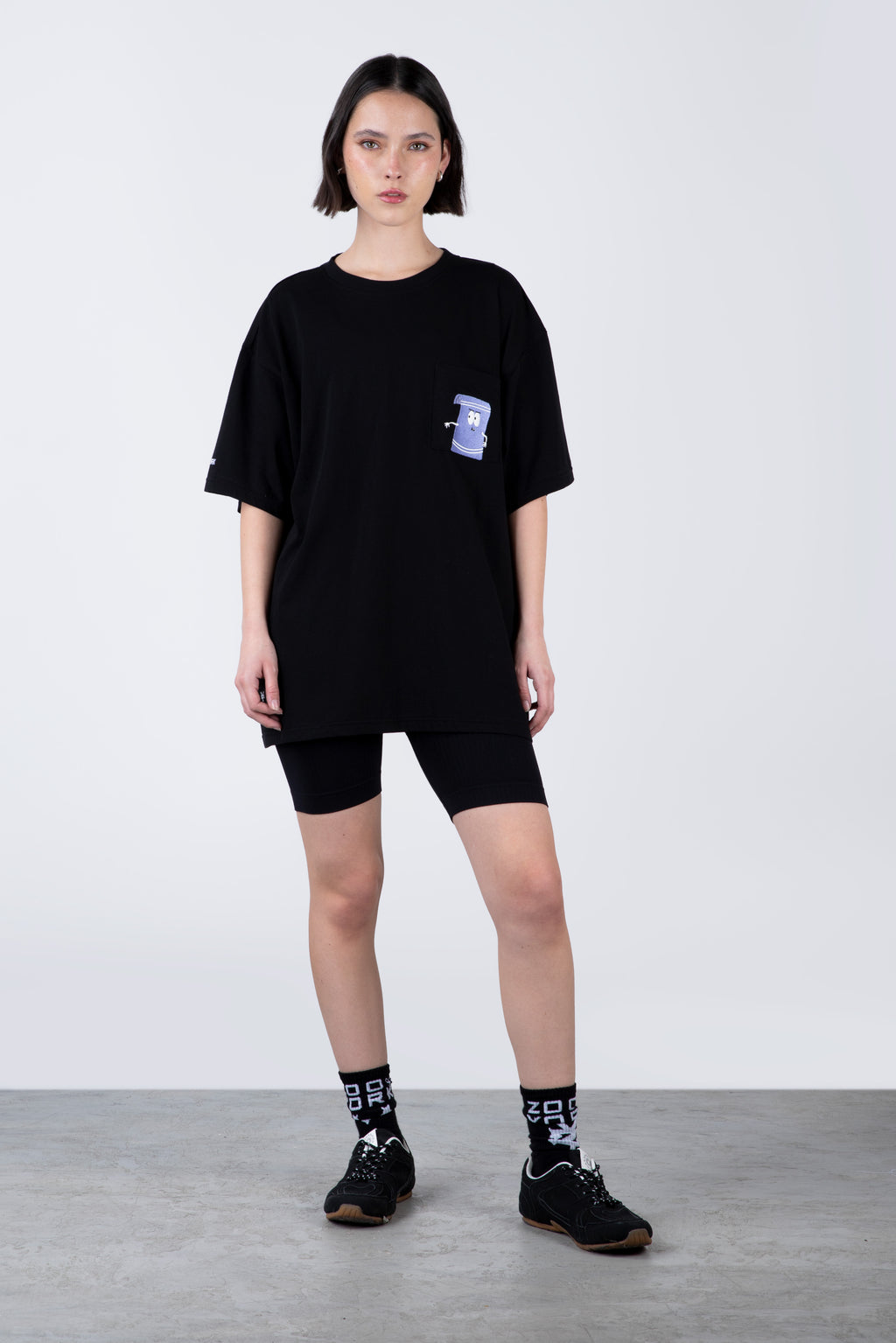 Polera Manga Corta Toallin South Park Myname Negro