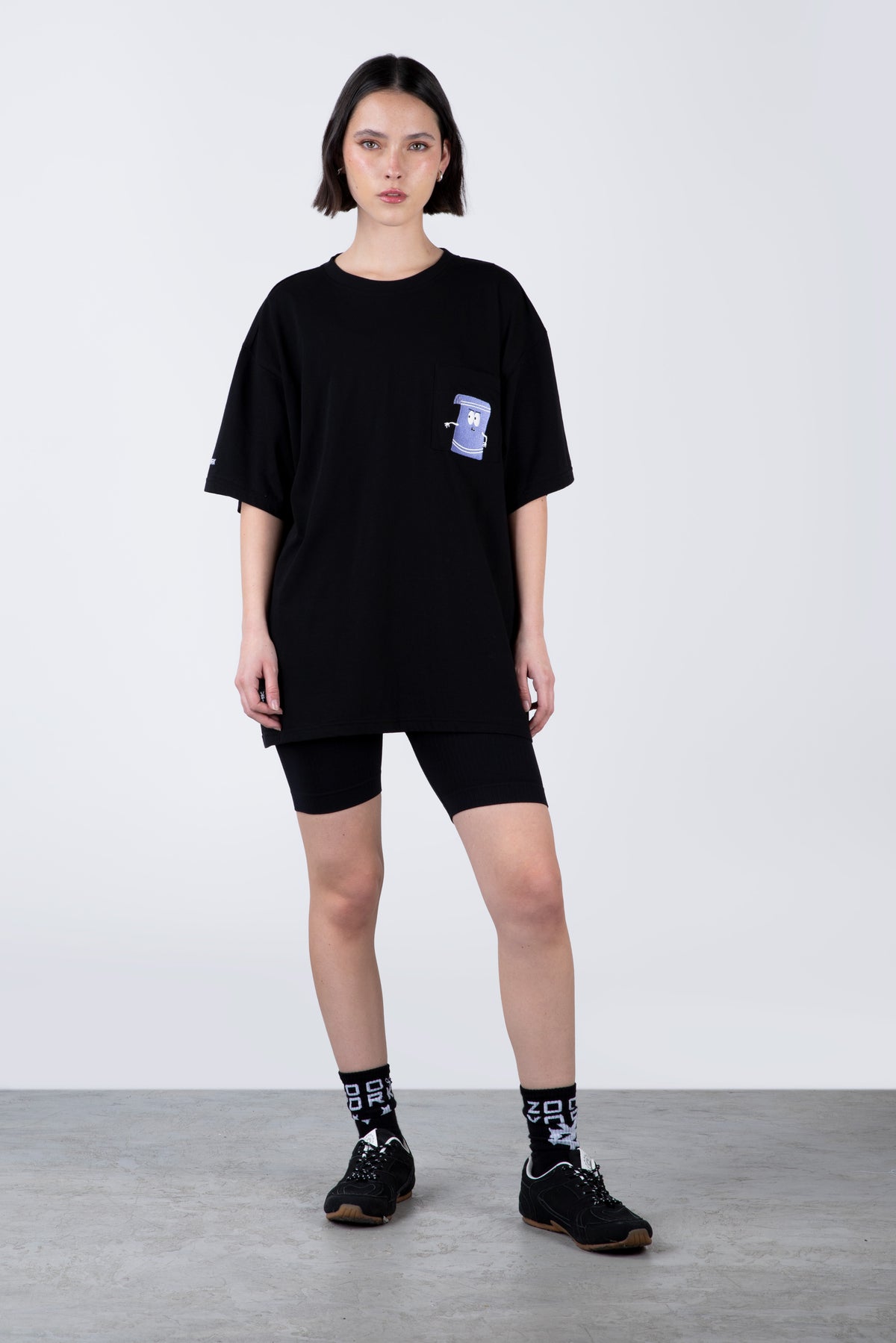 Polera Manga Corta Toallin South Park Myname Negro