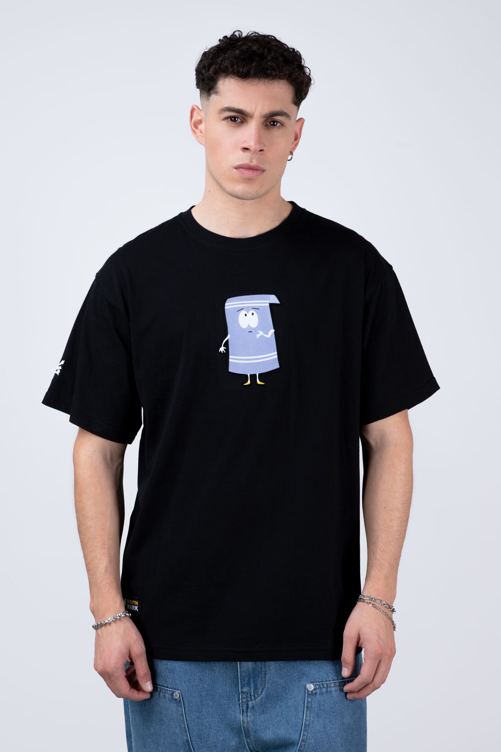 Polera Manga Corta Toallin South Park Tomorrow Negro
