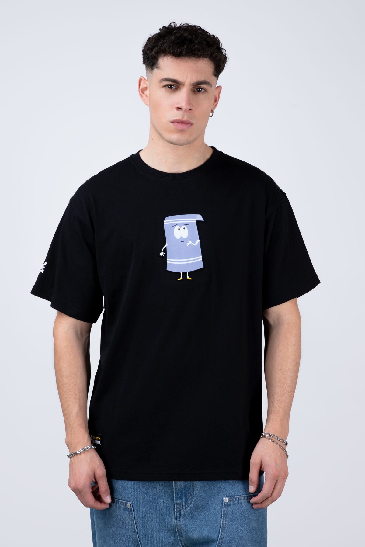 Polera Manga Corta Toallin South Park Tomorrow Negro
