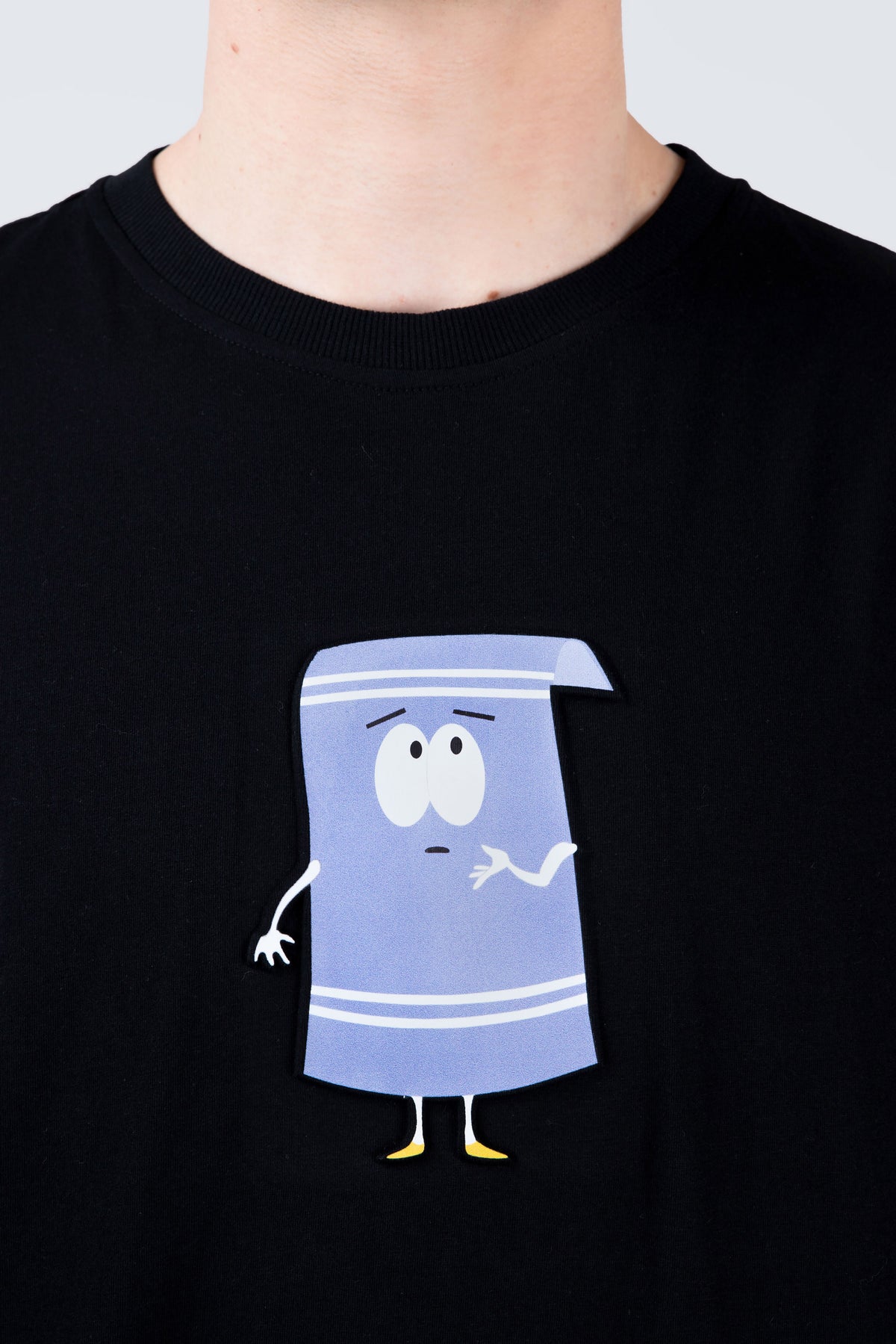Polera Manga Corta Toallin South Park Tomorrow Negro