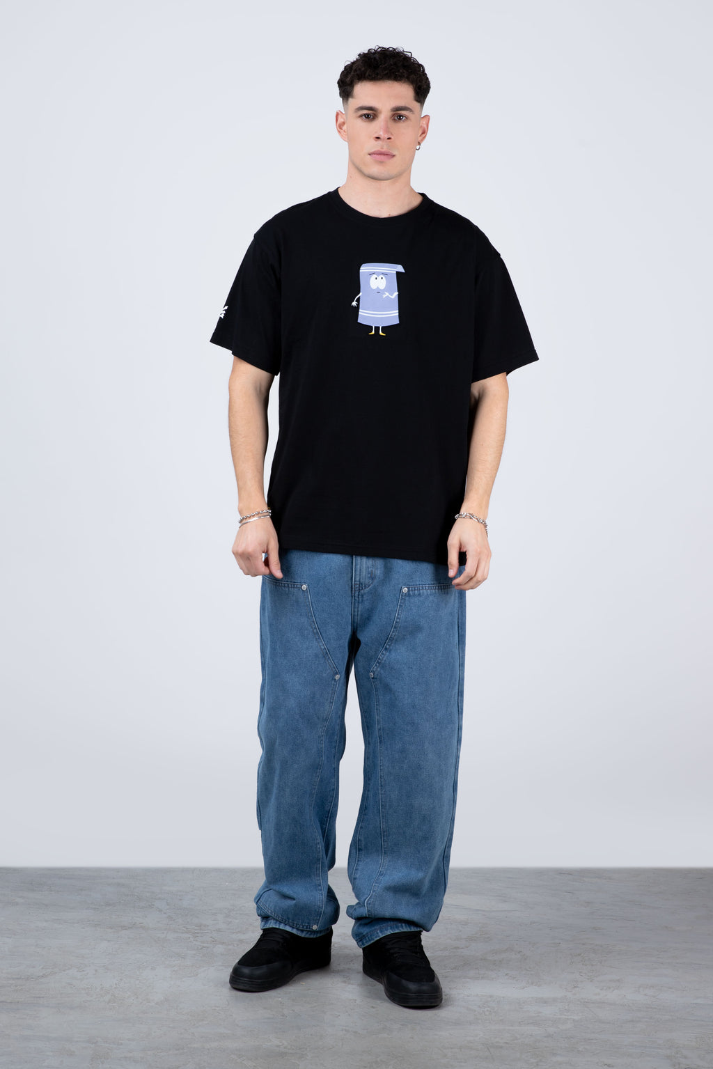 Polera Manga Corta Toallin South Park Tomorrow Negro