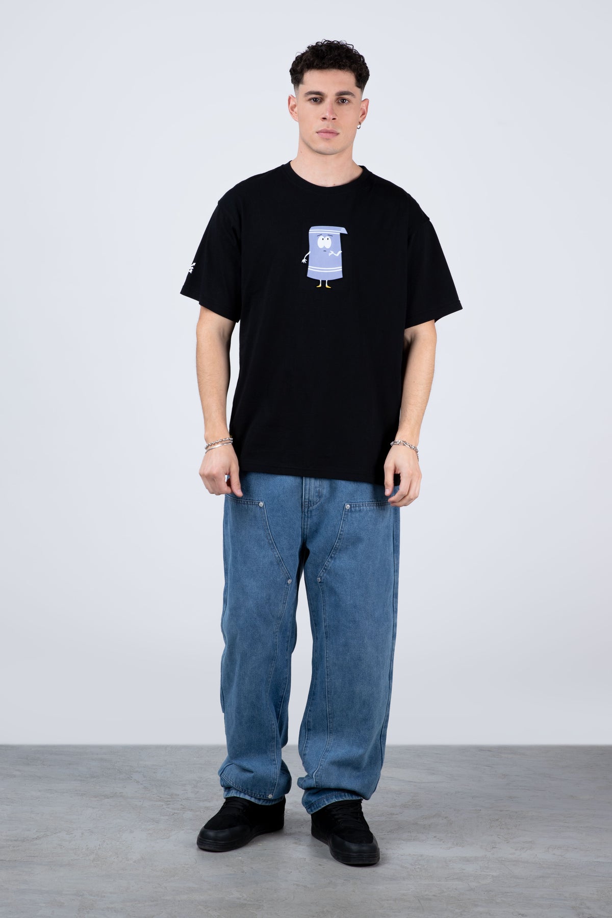 Polera Manga Corta Toallin South Park Tomorrow Negro