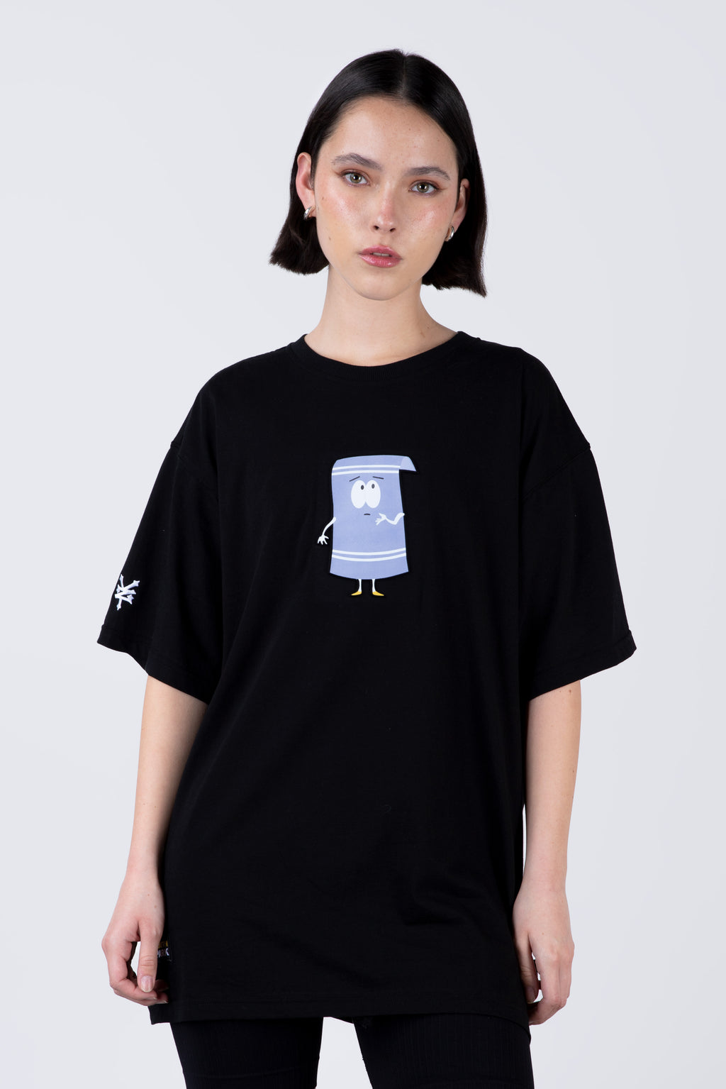 Polera Manga Corta Toallin South Park Tomorrow Negro