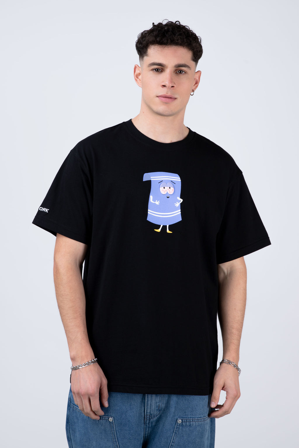 Polera Manga Corta Toallin South Park Littleh Negro