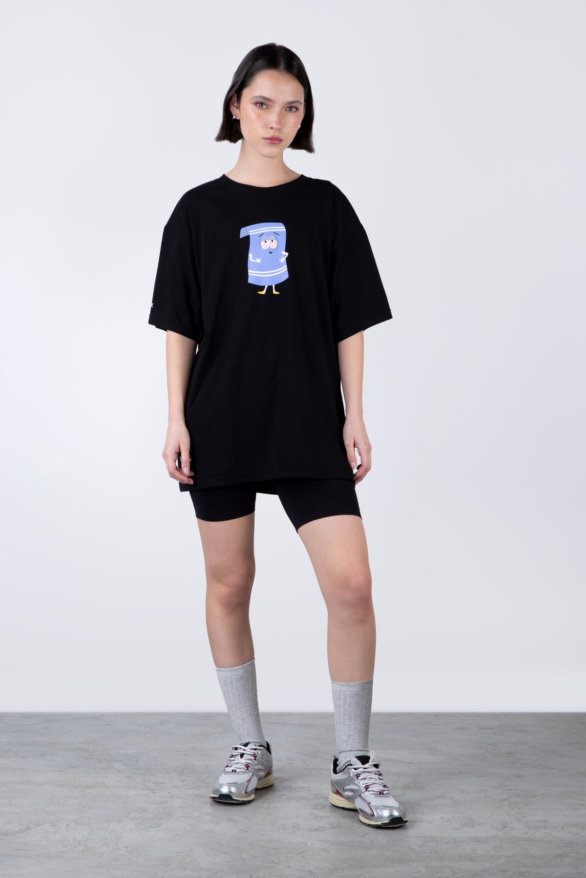 Polera Manga Corta Toallin South Park Littleh Negro