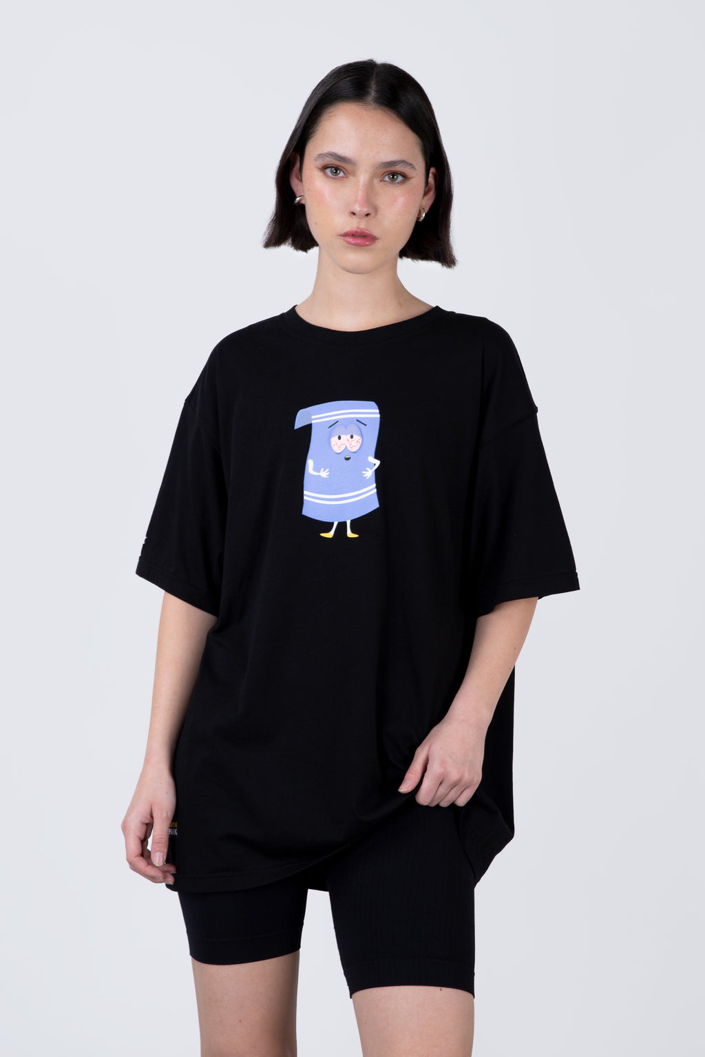 Polera Manga Corta Toallin South Park Littleh Negro