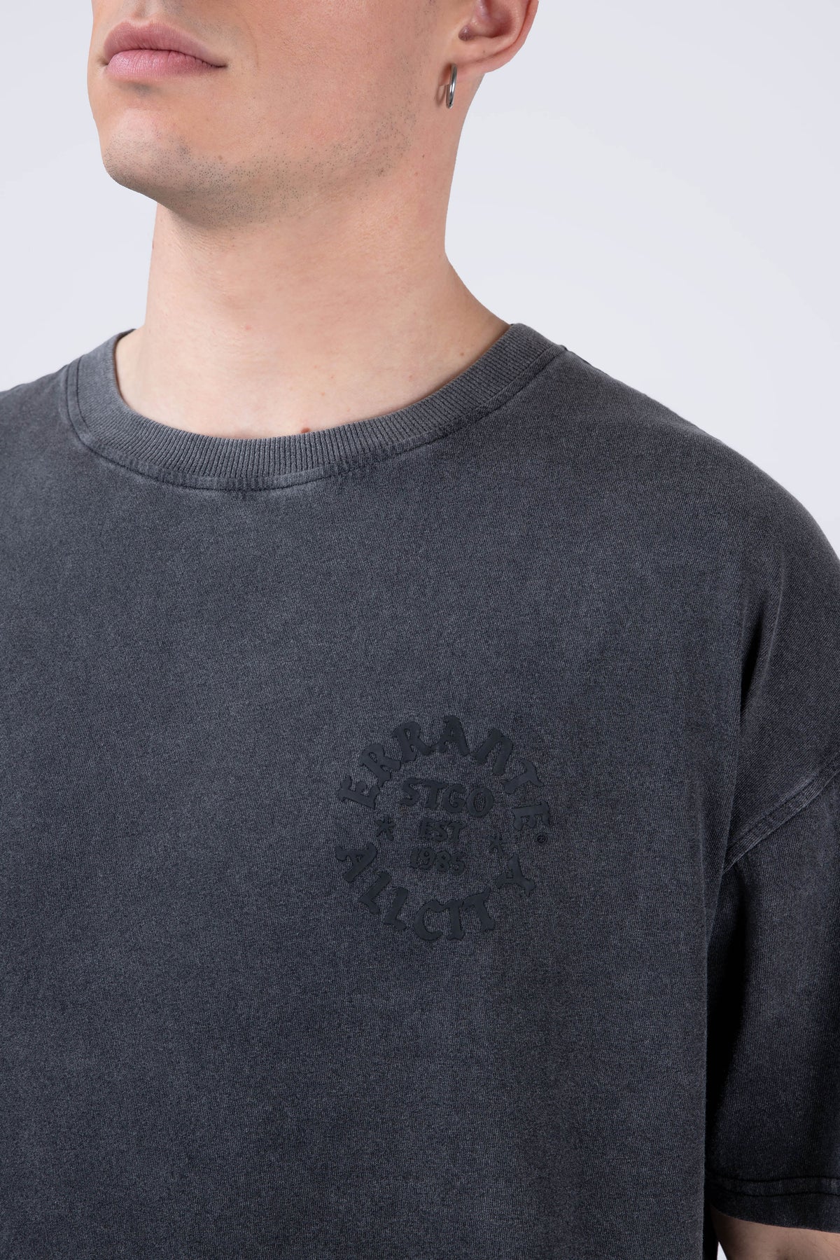 Polera Manga Corta Meltdown Gris