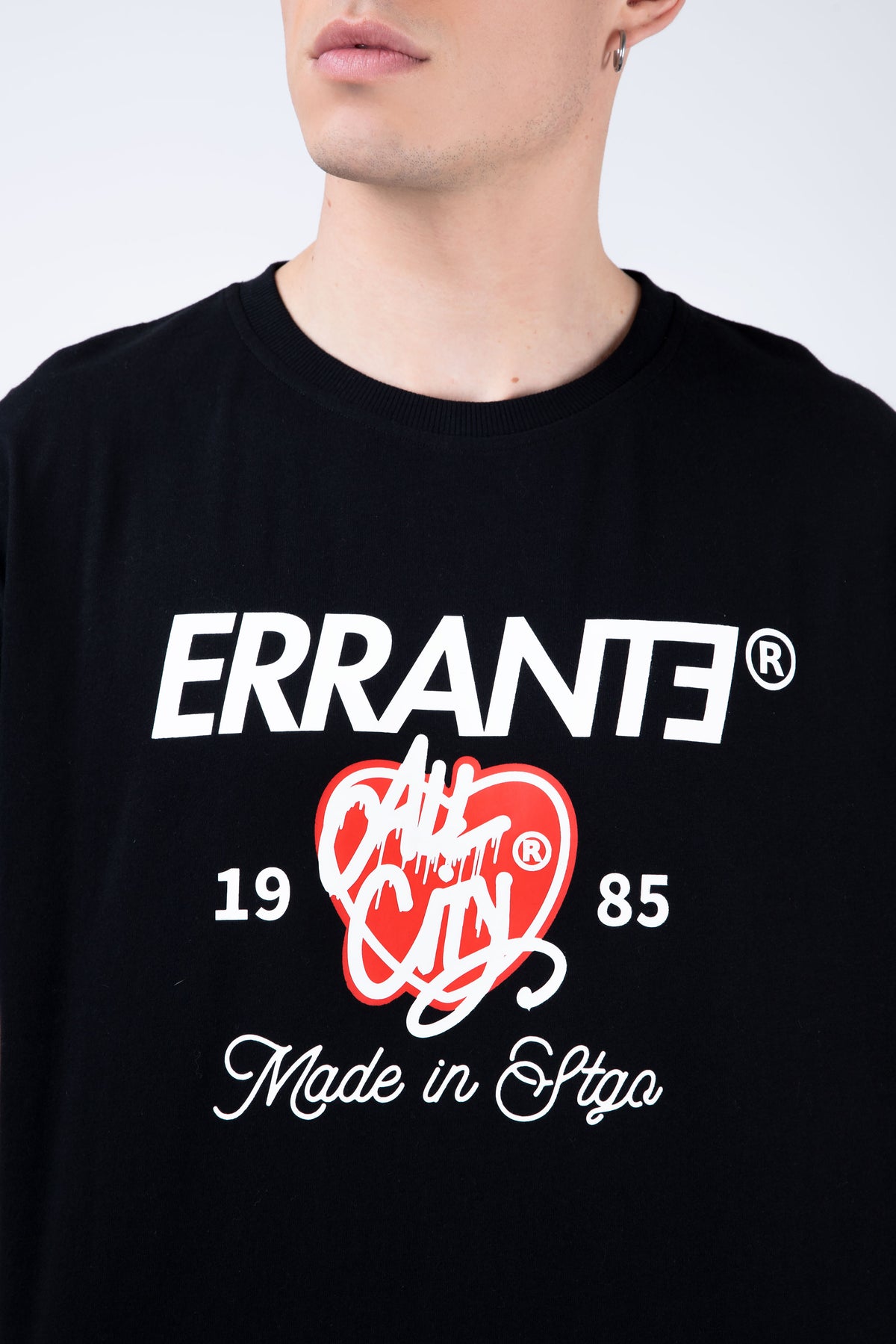 Polera Manga Corta Hometown Negro