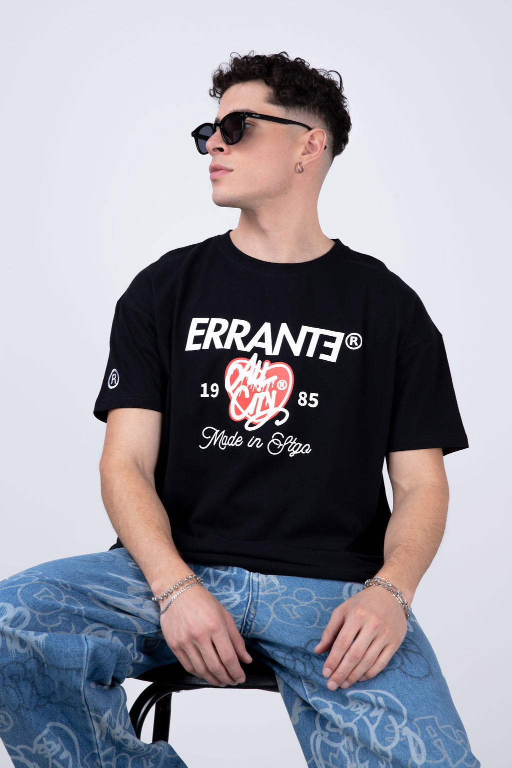 Polera Manga Corta Hometown Negro