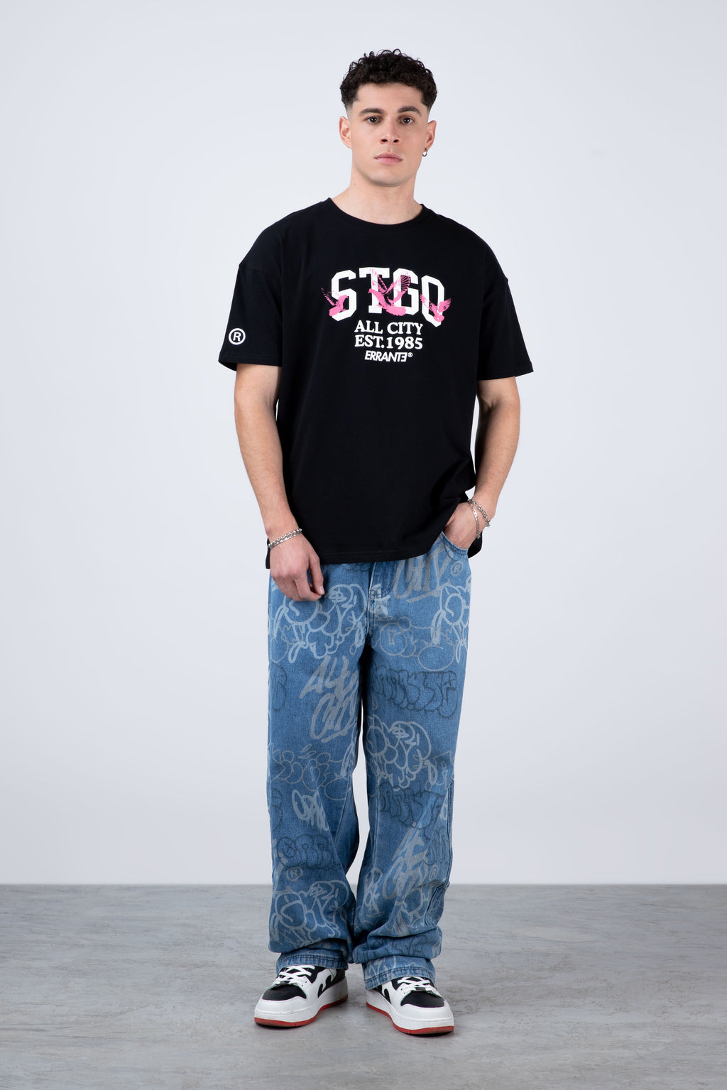Polera Manga Corta Stgoborn Negro