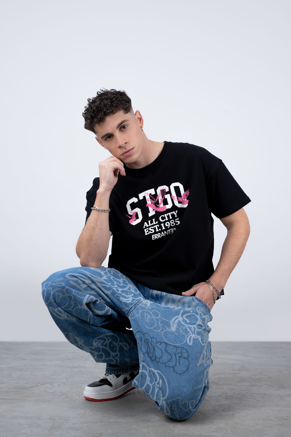 Polera Manga Corta Stgoborn Negro