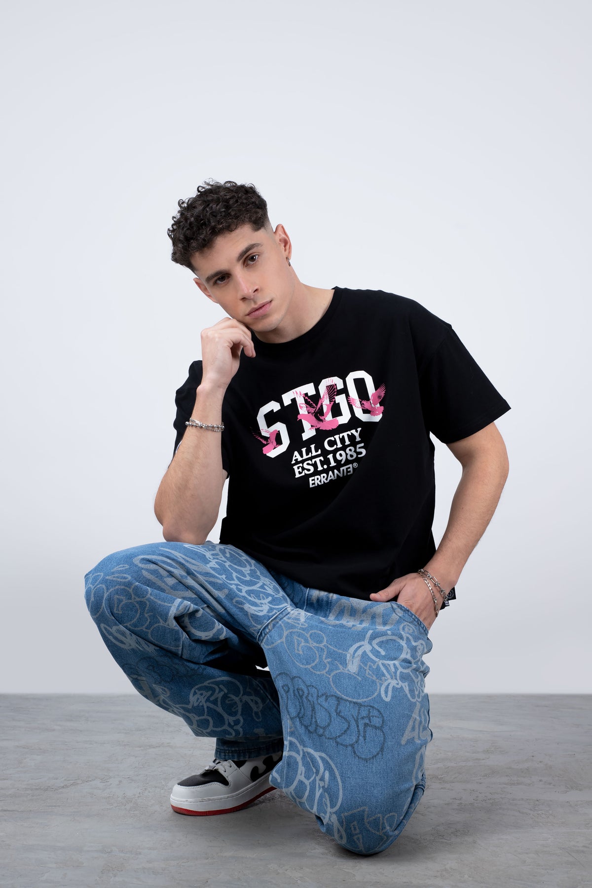 Polera Manga Corta Stgoborn Negro