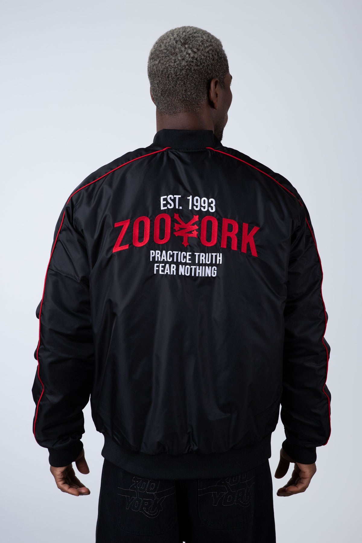Chaqueta Bomber Reversible Master Negro Zoo York