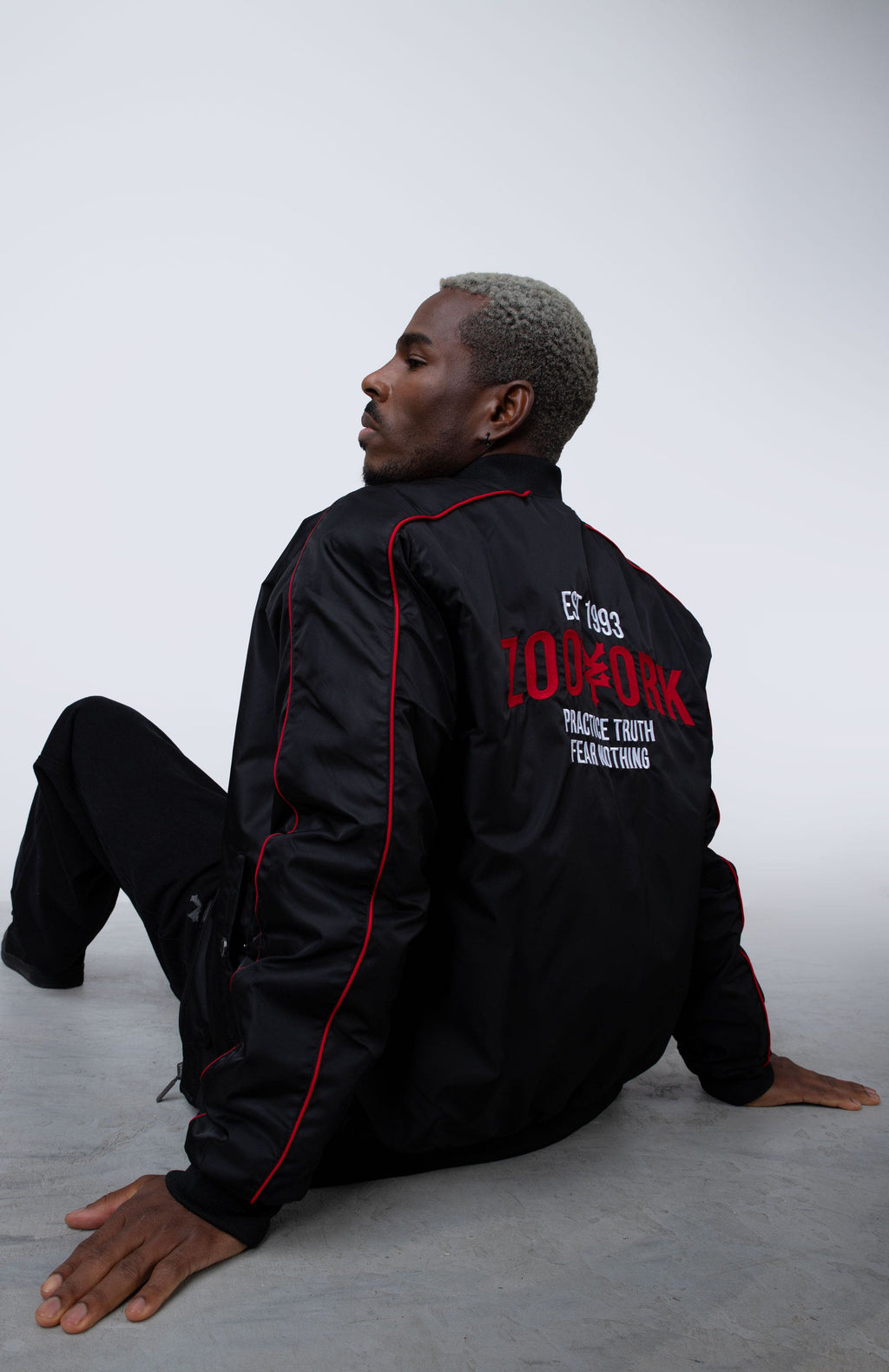 Chaqueta Bomber Reversible Master Negro Zoo York