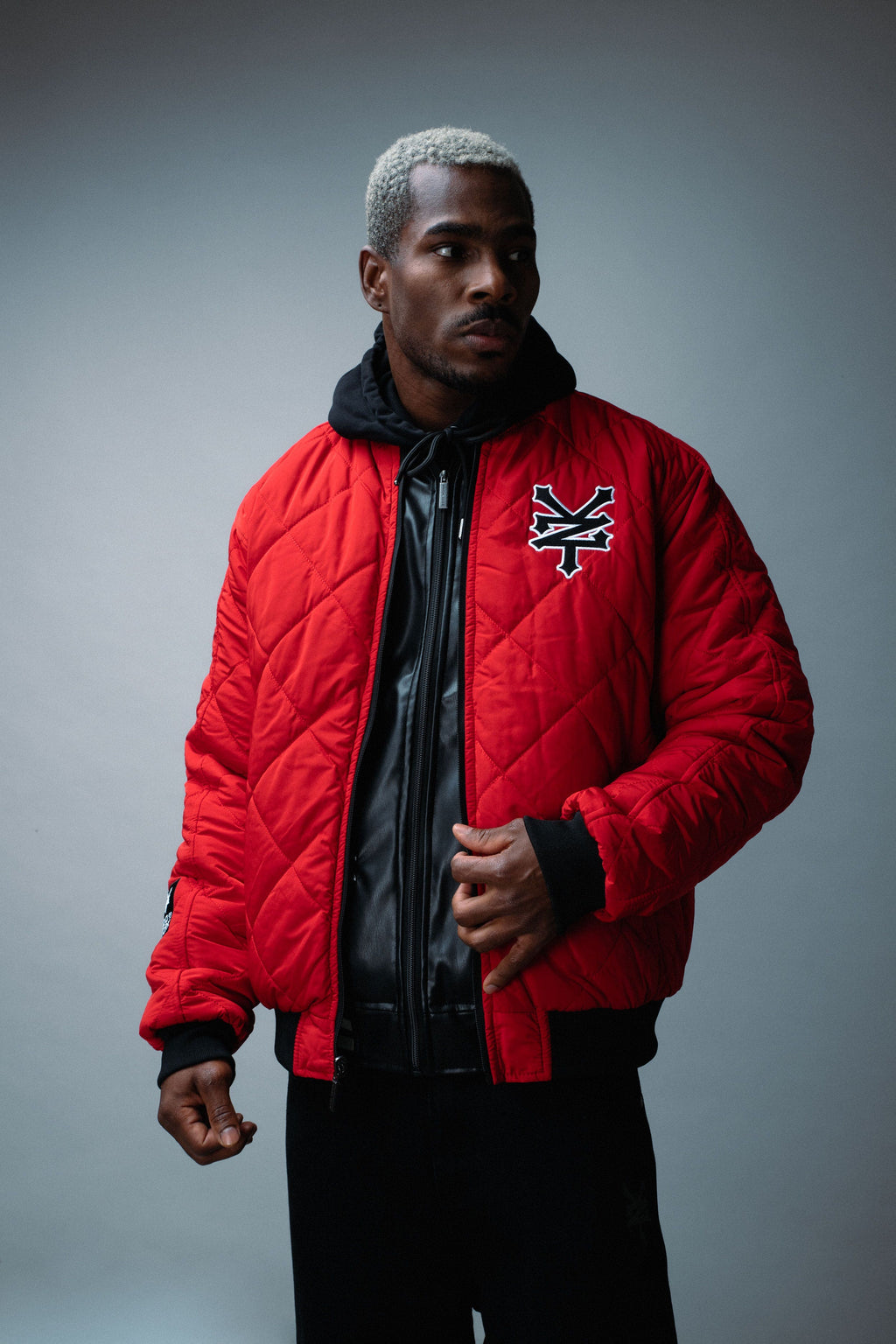 Chaqueta Bomber Reversible Master Negro Zoo York