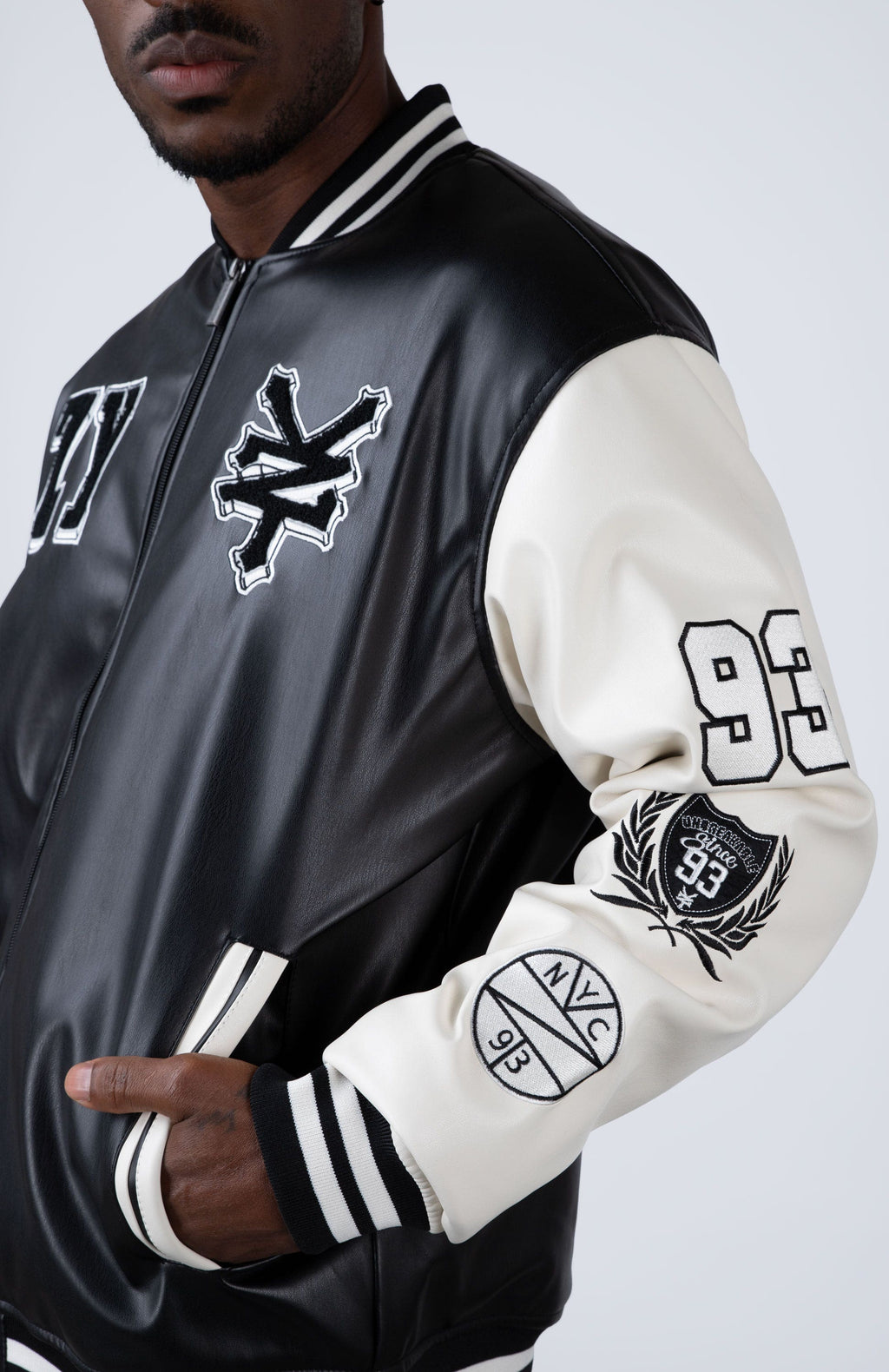 Chaqueta Bomber Shield Negro Zoo York