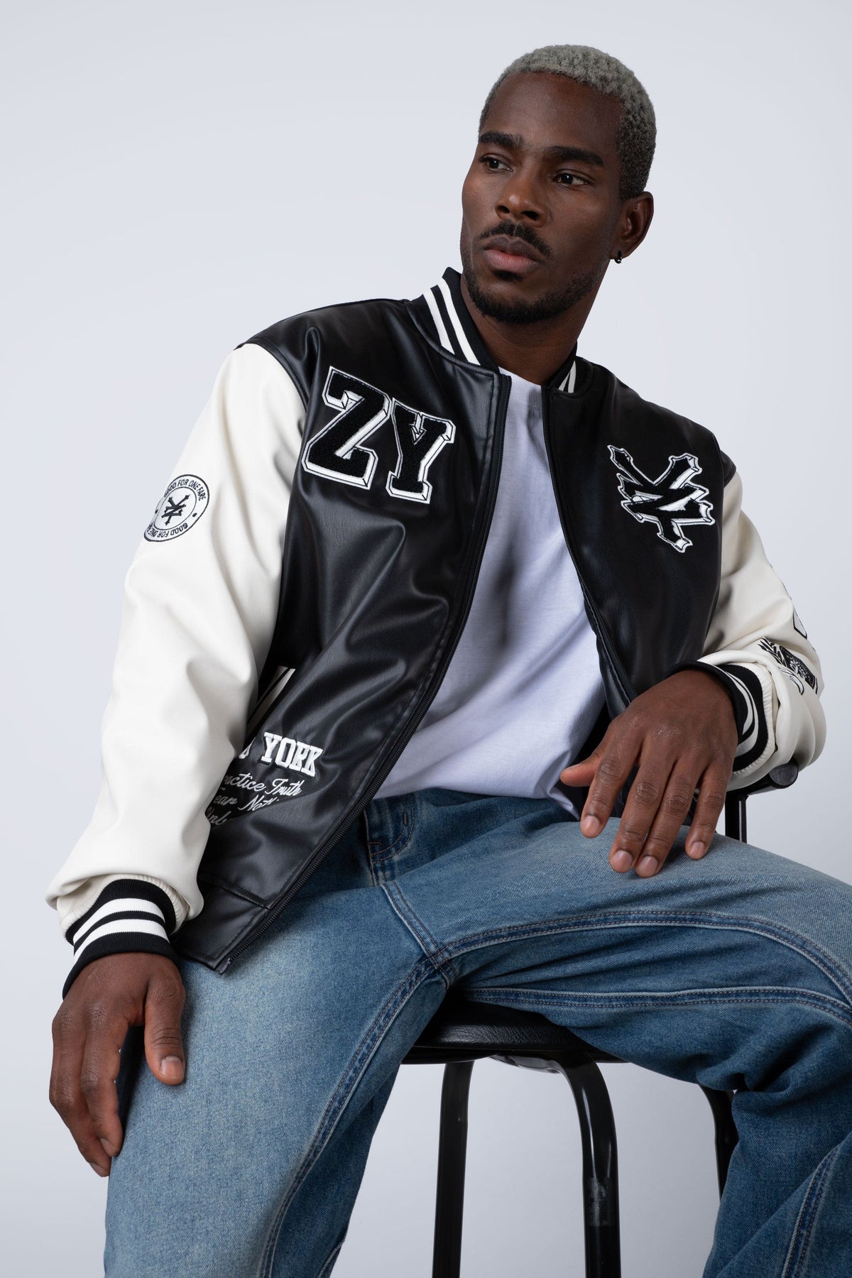 Chaqueta Bomber Shield Negro Zoo York