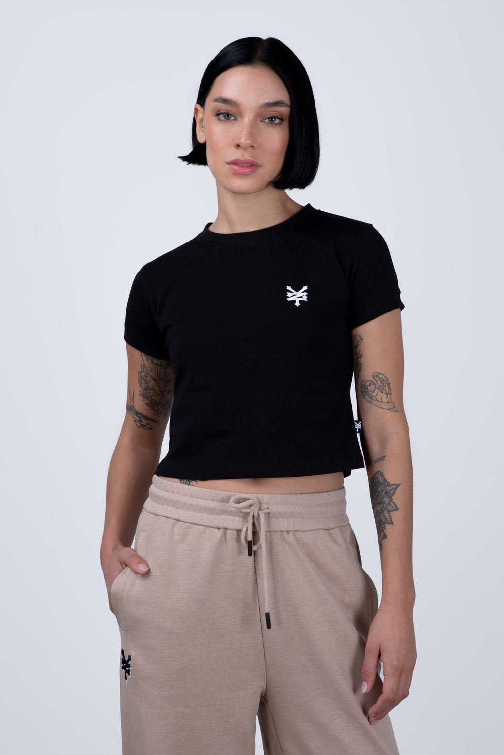 Polera Manga Corta Cropzen Negro