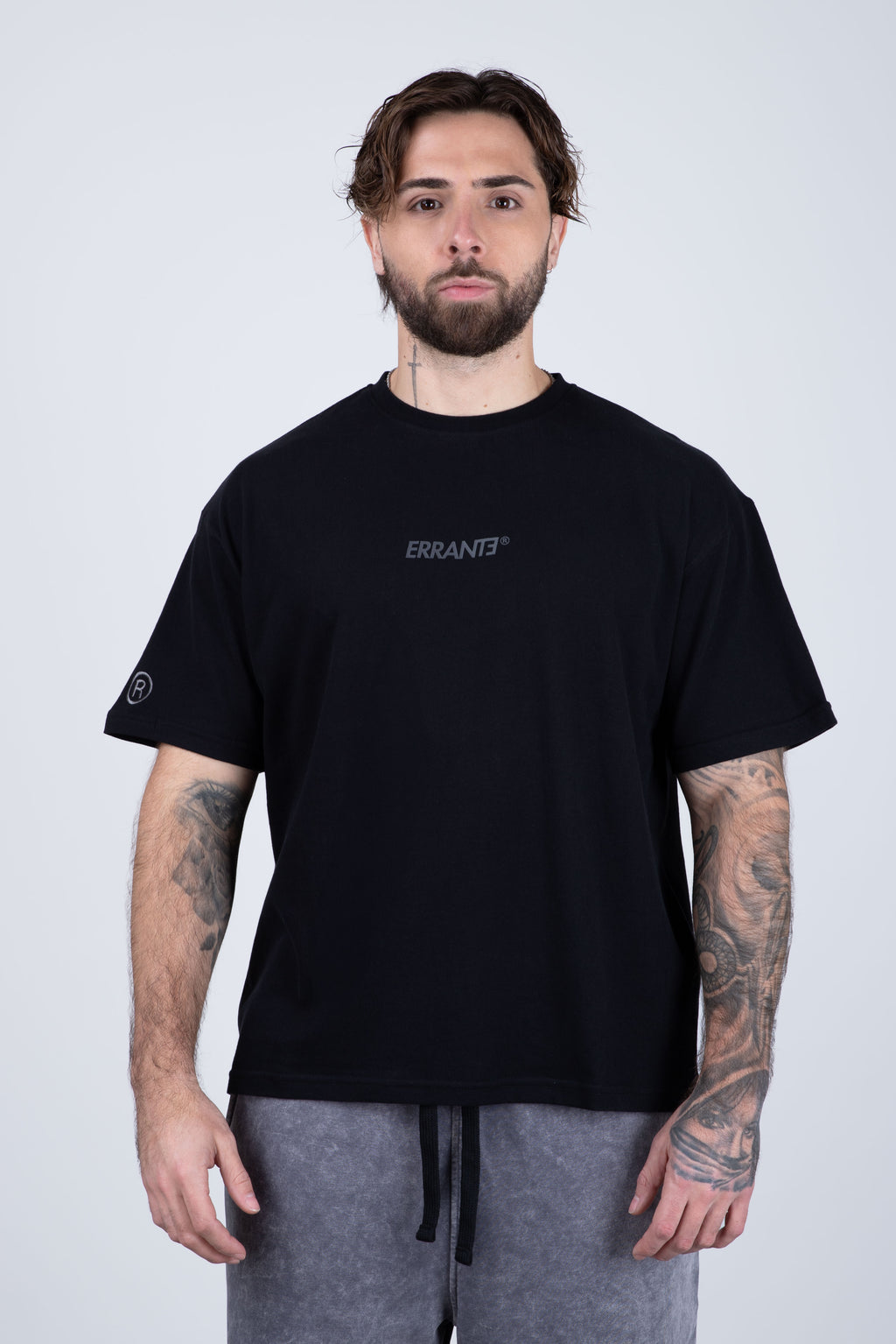 Polera Manga Corta Frontlever Negro