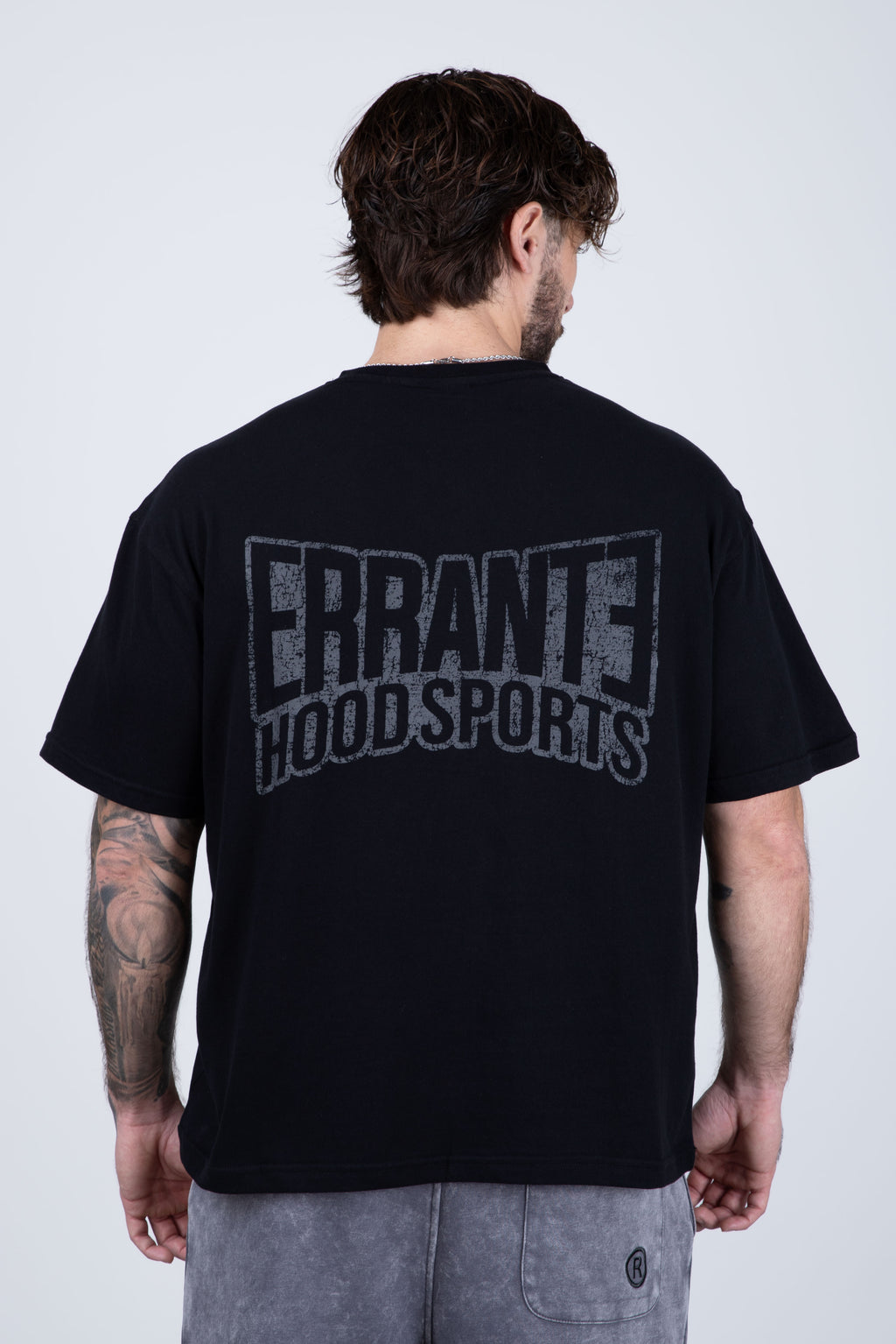 Polera Manga Corta Frontlever Negro