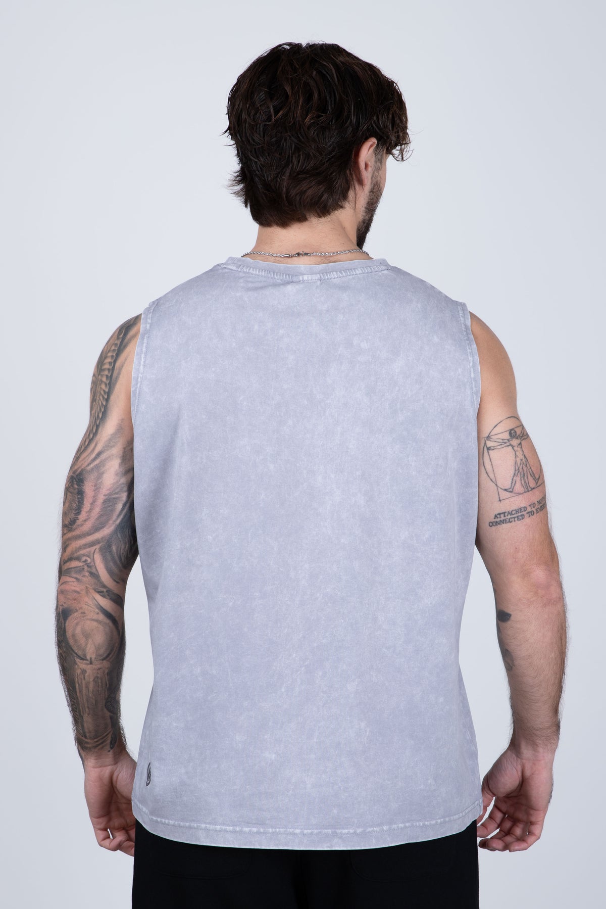 Polera Sin Manga Frontlever Gris