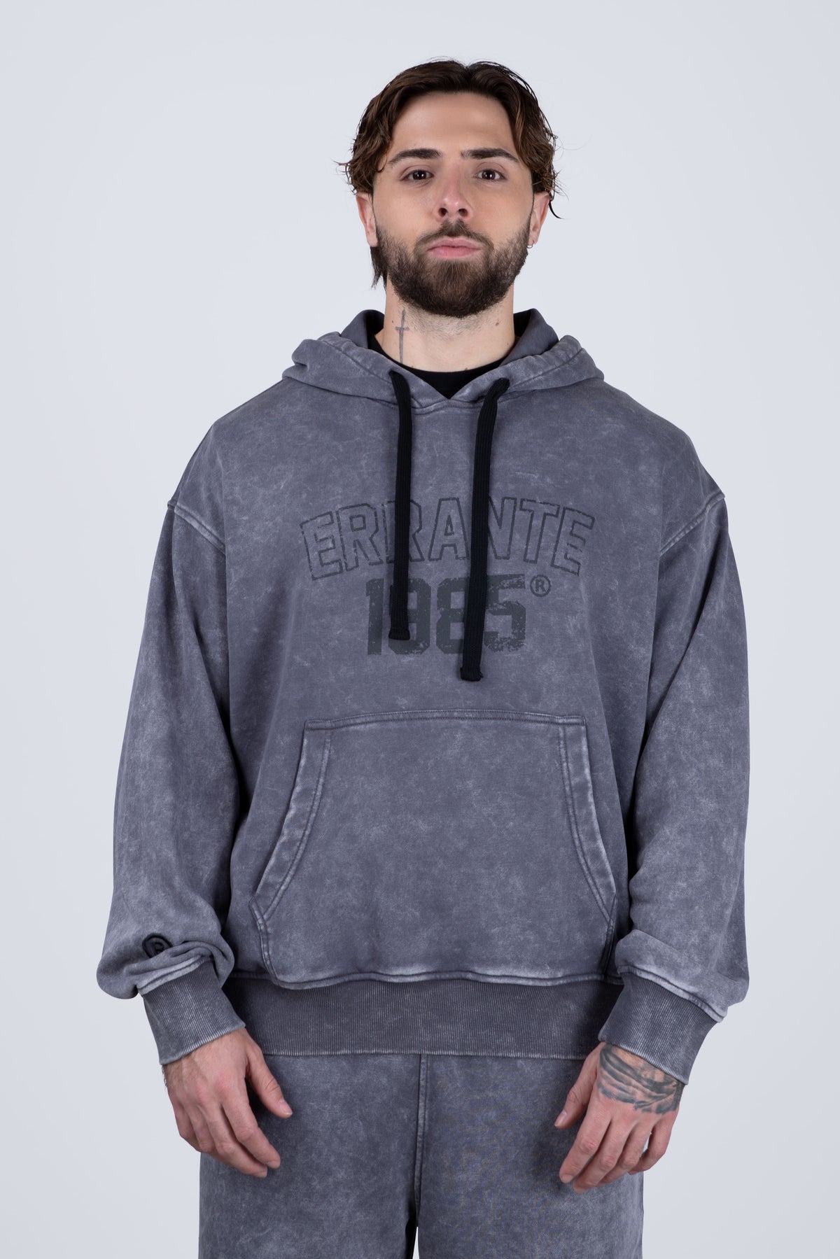Poleron Con Gorro Pitch Gris