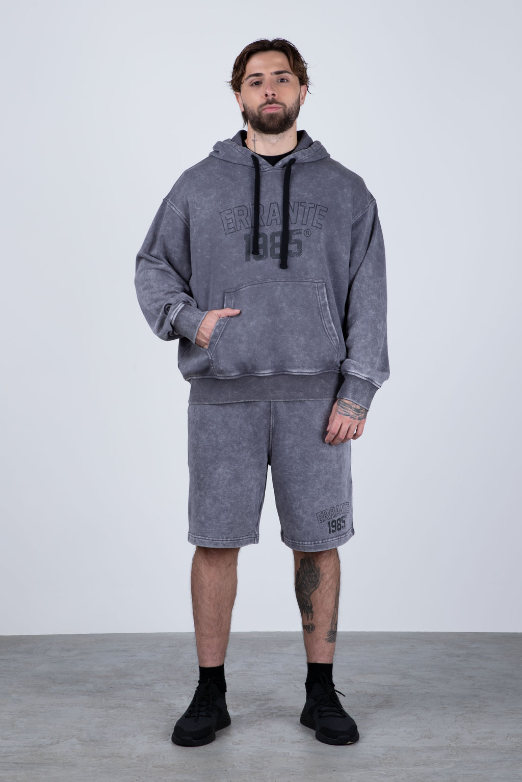 Poleron Con Gorro Pitch Gris