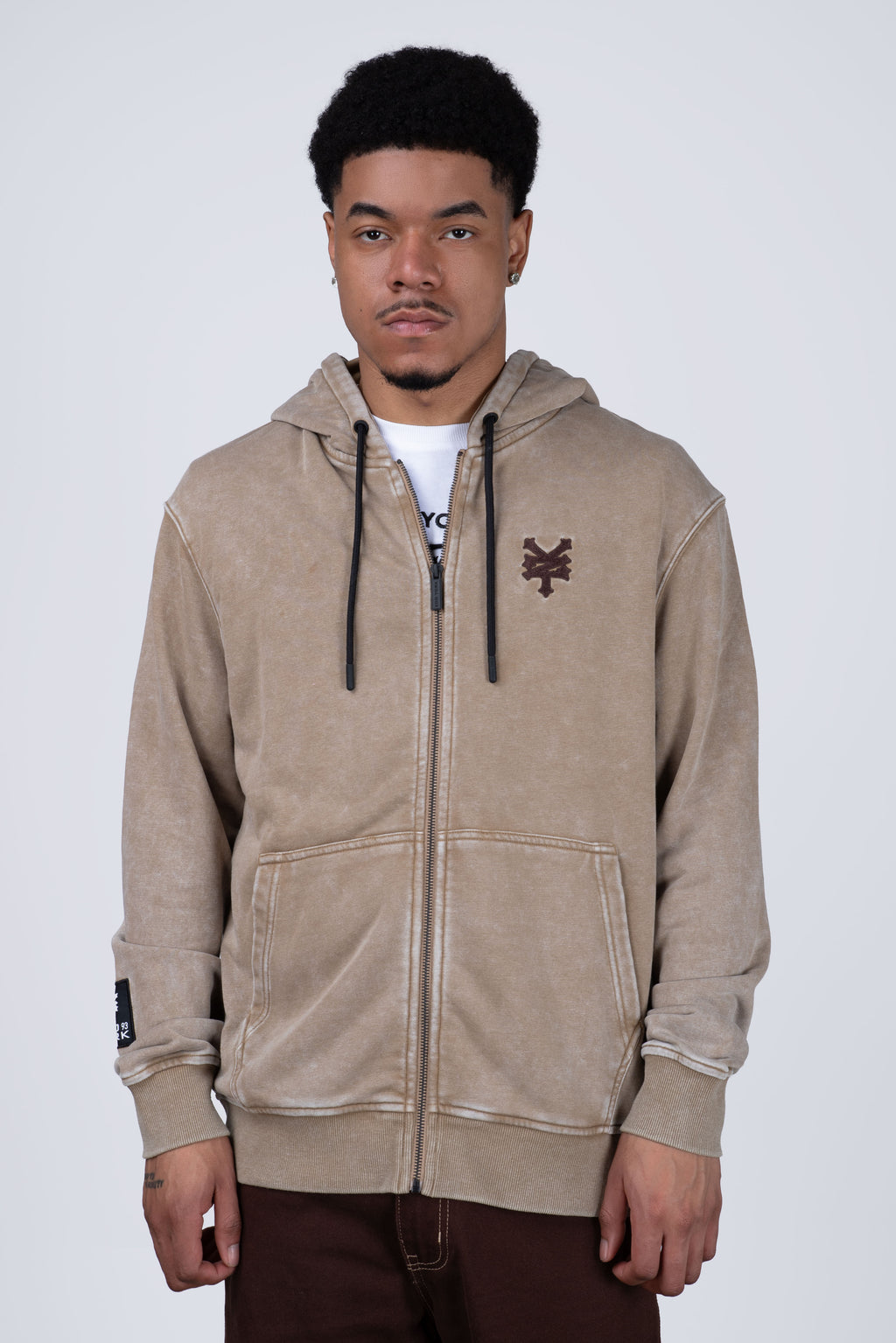 Poleron Con Cierre Original Well Beige