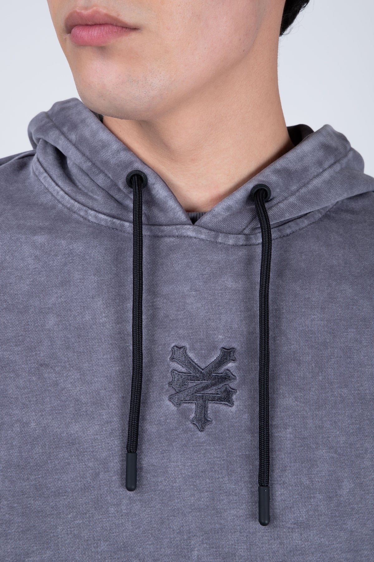 Poleron Con Gorro Original Well Gris