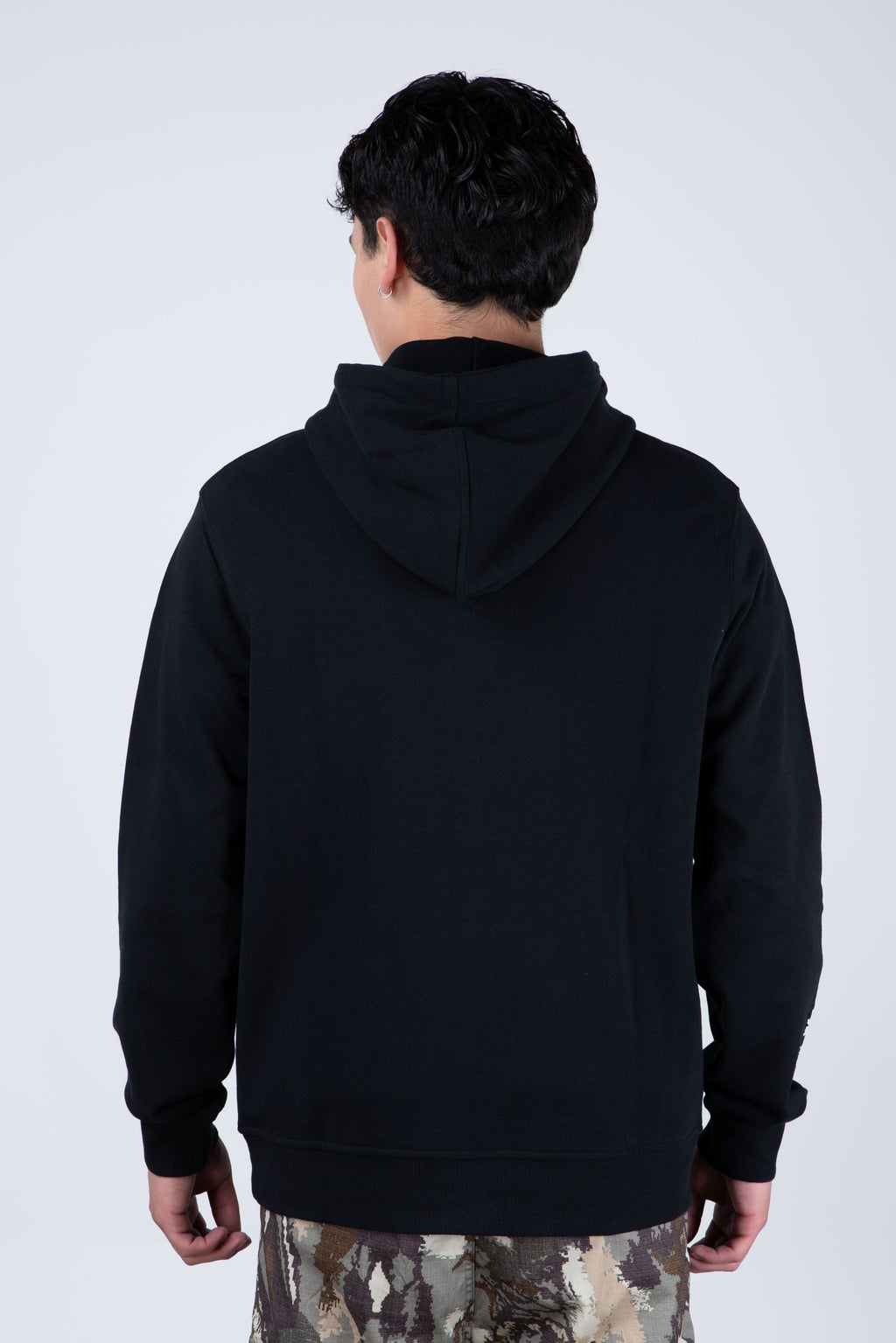 Poleron Con Gorro Original Well Negro