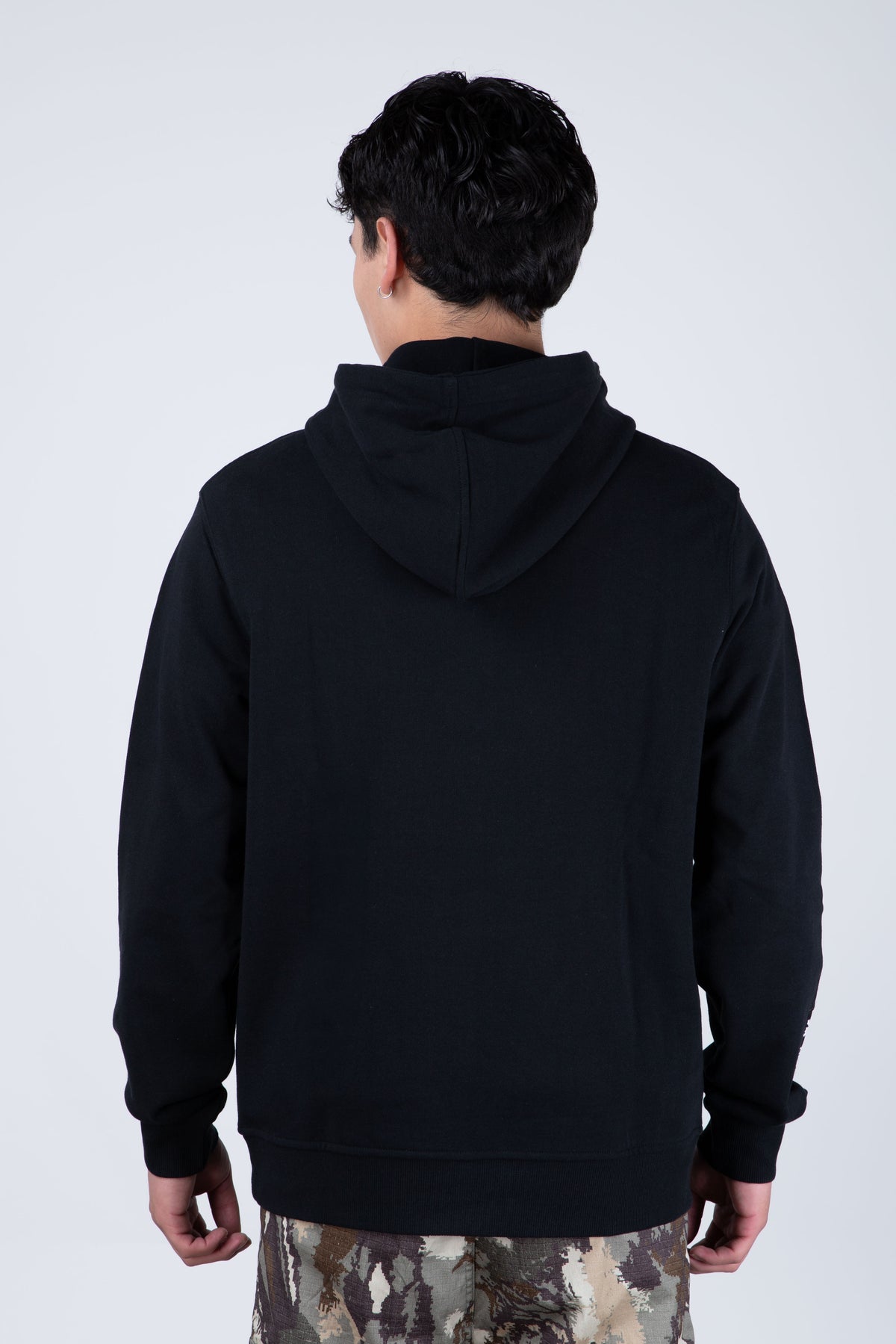 Poleron Con Gorro Original Well Negro