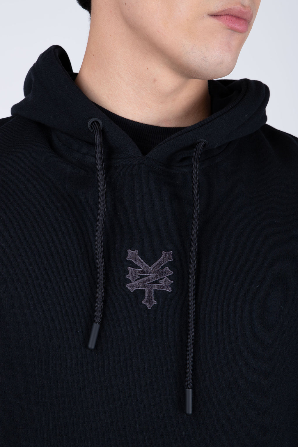 Poleron Con Gorro Original Well Negro
